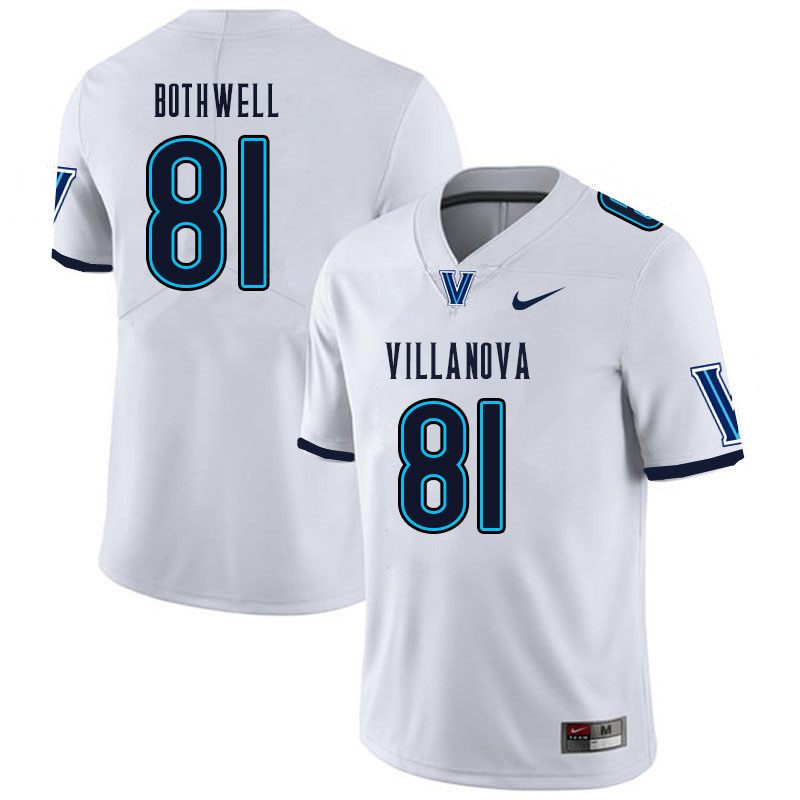 Men #81 Mitchell Bothwell Villanova Wildcats College Football Jerseys Sale-White